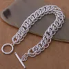 Fashions (Jewelry Manufacturer)925 Sterling Silver multi circle link Bracelets fashion jewelry Bracelets jewelry factory price