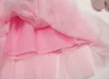 2016 New Summer Baby Girl Dress Stripe Dress Paski Bawełna Jumper Szyfonowa Tutu Tulle Gaza Jumper Princess Party Ball Suknia Kostiumy Lato