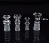 Female Glass Built in screen Bowl Slide ash catcher smoking for bong water pipe dry herb clear free shipping