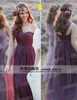 5 가지 스타일의 환상적인 A 라인 바닥 길이 Tulle Convertible Bridesmaid 복장