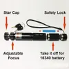 Nya laserpekare 303 Green Laser Pointer Pen 532nm Justerbar Focus Batteriladdare EU US 6758912