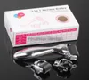 3 в 1 Derma Roller Kit с 3 отдельными Роликовые головки с иглой графа 180C / 600C / 1200C белый / черный / золото / серебро титана Dermaroller