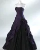 Vestido de baile roxo e preto vestidos de noiva góticos para noivas sem alça de piso cinza comprimento de imagem real vestidos de noiva vestidos de n83597778