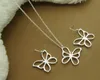 mix 12 style Fashion women's charming silver jewelry 925 silver earrings necklaces jewelry set