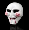 SAW MASK ELETRILHO HALLOWEEN Cosplay Party viu o filme de terror viu Billy Mask Jigsaw Puppet Adam Creepy Scary Ty15375804694