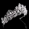 Jane Vini Pearls Diamond Wedding Crowns for Briade Headpieces Opaski na głowę Kobiety krystaliczne klejnot klejnot quinceanera urodziny ACCES5537854