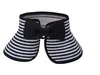 Ny Kid Summer Beach Wide Brim Girls Striped Straw Visor Fällbar Sun Hatt För Barn, 10st / Lot Fri frakt