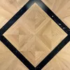 Pavimento in legno personalizzato di quercia bianca, pavimento in legno ingegnerizzato, Versailles, progettato con ali poligonali decorative birmane, betulla in noce nera8939858