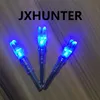 3pk Archery Jaktförening Bow Carbon Arrow Tails Lighted LED Light Arrow Nock för ID 6.2mm pilar blå färg