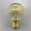 Retro lampa ST64 G80 Vintage Edison Bulb E27 żarówki 110V 220V Świąteczne światła 40 W lampy filamentu Lampada do wystroju domu