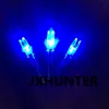 3pk Archery Jaktförening Bow Carbon Arrow Tails Lighted LED Light Arrow Nock för ID 6.2mm pilar blå färg