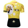 Crossrider Minions dos desenhos animados Camisa de Ciclismo clássico engraçado Bicicleta Desgaste Roupas Curto Maillot Roupa Ropa De Ciclismo Hombre Verano2443