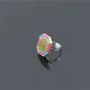 Modelowe pierścienie Hurtownie 100 sztuk dużo inteligentne pierścienie Magiczny pierścień fluorescencyjny klejnot Geometria pierścień Inteligentny kolor Kreatywny pierścień Lovers Love Prezent !!!