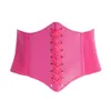 Wholesale-5 Color Waist Trainer Faux Leather Waist Training Corset Cincher Wide Waist Belt Fajas Reductoras For Women Free Shipping