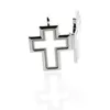 2016 Hot !! Silver Cross magnetic glass floating charm locket Zinc Alloy 40*30mm (chains included for free)LSFL015-1