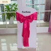 Nieuwe Mooie Bruiloft Banket Stoel Cover Satijn Ribbon Bow Sash Levert Multi Color Kies Goedkope Verkoop Gratis verzending