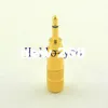 50pcs/lot 2.5mm mono Male Plug goldplated Soldering Jack Connectors Audio Video headphone Connector Adapter Free Shipping