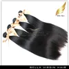 Human Hair Extension Brazylijski Virgin Silky Proste Włosy Wątek 10-34 Cal Grade 9A 3 sztuk Lot Natural Color Darmowa Wysyłka