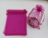 100pcs Rose Red Organza Jewelry Gift Pouch Bags For Wedding favors,beads,jewelry 7x9cm 9X11cm 13 x 18 .17x23cm . 20x30cm (316)