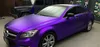 Involucro per auto cromata in raso viola Vinile con rilascio d'aria Matte Matte Viola Metallic per adesivi per auto per lo stile del veicolo Dimensioni152x206896250