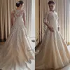 2021 vestido de noiva wanda borges Glamorous High Quality Lace Appliques Wedding Dresses Jewel Neck A-line Bridal Gowns