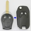 Keyless Entry 2buttons Flip Fold Car Key Shell Romote Fob Case for Nissan Qashqai Micra Note Juke 2011 2012 20133534064