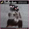 8 ~ 30 inch Ludzki Weft Wątek Nieprzetworzone Dziewicy Indian Inpials 100% Silky Proste 2 sztuki Natural Black Color Bundles