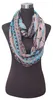 10st / lot grossist tribal geo aztec print kvinnors infinity loop scarf mjuk lätt för alla årstider, gratis frakt