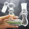 Cendrier en verre en ligne Lacunaris à joint coudé en 18 mm pour narguilés en verre bongs barboteur en verre et percolateur en ligne perc cendrier