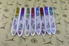 WHOLESALE 20PCS PRINTING FLOWER GLASS NAIL FILES CRYSTAL NAIL BUFFER NAIL CARE 5.5" /14CM-FREE SHIPPING