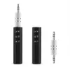 Universal 3.5mm jack Bluetooth Car Kit Hands free Music Audio Receiver Adapter Auto AUX Kit for Speaker Headphone Car Stereo