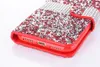 Dla iPhone 8 X Portfel Diamond Case iPhone 6 7 Plus Case Bling Bling Case Crystal PU Skórzany Slot Card Opp Torba