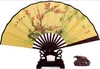 Ventiladores de Casamento chinês Homens Mão 8 "Grandes Fãs Dobráveis ​​Retro Bun Deco De Bambu Wedding Tourism Guest Guest