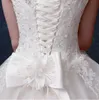 웨딩 드레스 매력적인 Bateau Neck Lace Princess Wedding Dresses 새시 보우 스윕 트레인을 가진 신부 가운 맞춤형 BD014196015