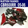 Red flame fairing kit! Injection Molding for HONDA CBR 600 RR fairing 2005 2006 cbr600rr 05 06 cbr 600rr custom fairing HXE4