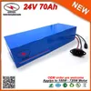 Flat Bateria 24V Lithium Ion Battery 700W Electric Bike Battery 24V Battery Pack in 26650 Li Ion Cell 30A BMS for Motor