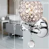 Lámpara de pared de estilo moderno, lámpara de noche, lámpara de escalera para dormitorio, luces de pared de cristal E14, iluminación interior Led individual de Color dorado y plateado