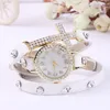 free shippng 2015 New women vintage drill bracelet women watches with cross,fashion leather strap quartz watches,women dress watches