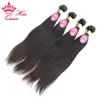 Queen Hair Products Peruvian Virgin Human Hair Extension Natural Color 1B weaves straight Mixed lengths 1228 DHL 76224219959135