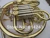 Professionelle Doublerow 4 Keys Single French Horn F BB Key Gold Lack Split B flache Windinstrumente Französisch Horn Mundstück9649753