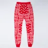 Al por mayor-mens joggers pantalones de chándal swag pantalones hombre rojo azul bandana joggers pantalones para hombre hip hop mujer pantalones streetwear unisex