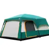 Wholesale-  Ultralarge Outdoor 6 10 12 People Camping 4Season Tent Outing Two Bedroom Tent Big High Quality Party Family Camping Tent