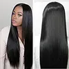 150％の密度HDの前部の人の髪360レースの前頭かつら8aの絹のようなストレートのフルウィッグの黒人女性の歌姫1