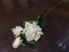 3 Têtes De Fleurs Rose Fleurs Bouquet Artificielle Real Touch Fleurs Mur De Mariage Bouquet De Mariage Maison De Mariage Anniversaire Décoration DIY