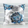 BZ020 Luxury Cushion Cover Pillow Case Home Textiles supplies Lumbar Pillow Big peony decorative throw pillows chair seat