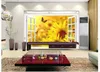 Papel de parede window Fenêtre de toile de fond tournesol 3D non-tissé papier peint de nouvelles grandes peintures murales coûtent la taille Livraison rapide et gratuite 197!