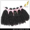 Peruvian Curly Hair Weaves Remy Human Hair Bundles 10-34 Inch Grade 9A 3pcs lot Natural Color Bellahair