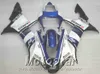 사출 성형 ABS 오토바이 부품 YAMAHA YZF-R1 02 03 페어링 세트 yzf r1 2002 2003 흰색 파란색 검정색 페어링 키트 HS43