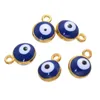 1000pcs 1497mm Turkish amulets runes beads charms alloy enamel turkey Evil Eye charms pendant for jewelry diy ACH00034553450
