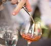 roestvrijstalen wijnflesschenker bar Tool drankstroom tuit stop Rubber Stoppers geest schenkers Barware Free Ship